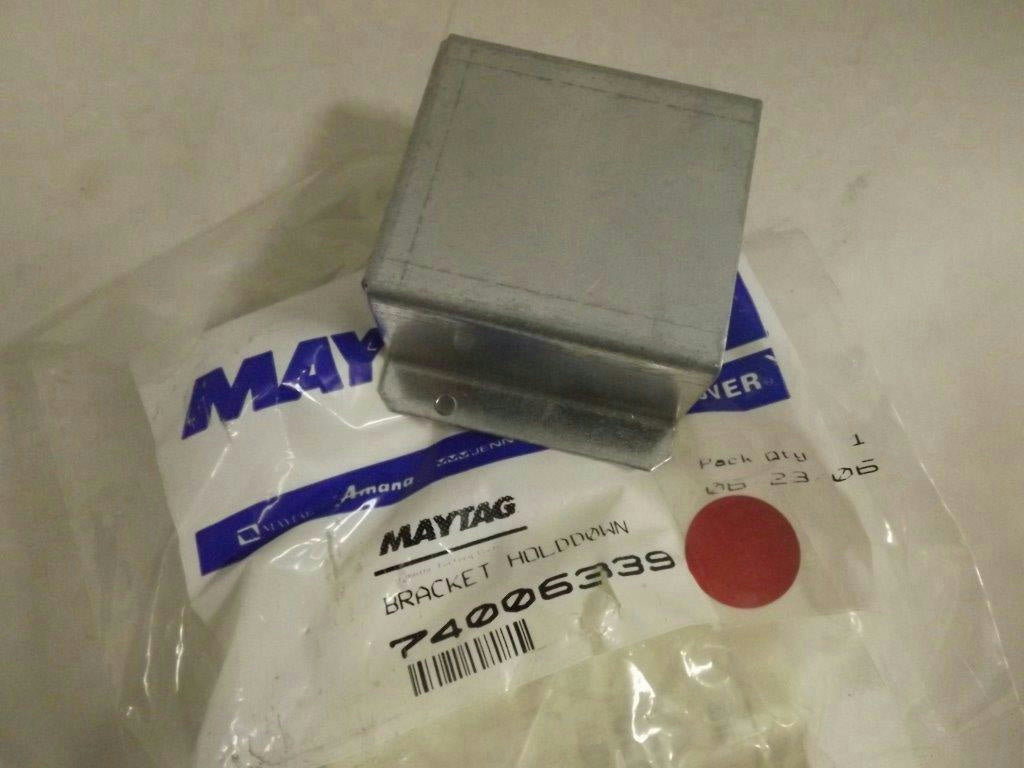 MAYTAG WHIRLPOOL STOVE 74006339 W10175142 HOLDDOWN BRACKET NEW MAYTAG WHIRLPOOL STOVE 74006339 W10175142 HOLDDOWN BRACKET NEW